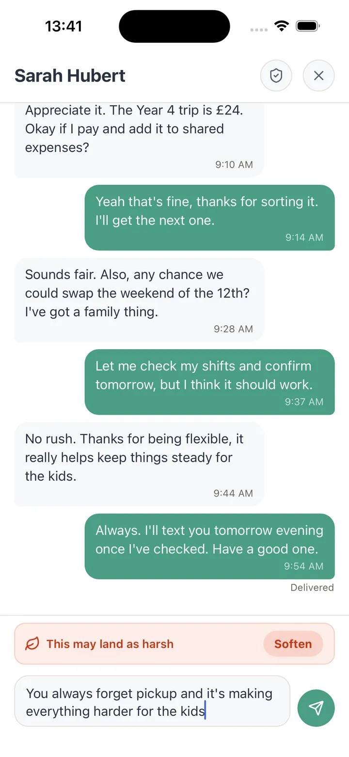 Tutola Soften message rewrite screenshot